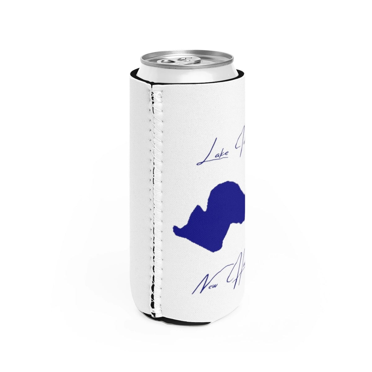 New  Hampshire  Lake  Ivanhoe  Slim  Can  Koozie  all  position  view  from  right  white.webp