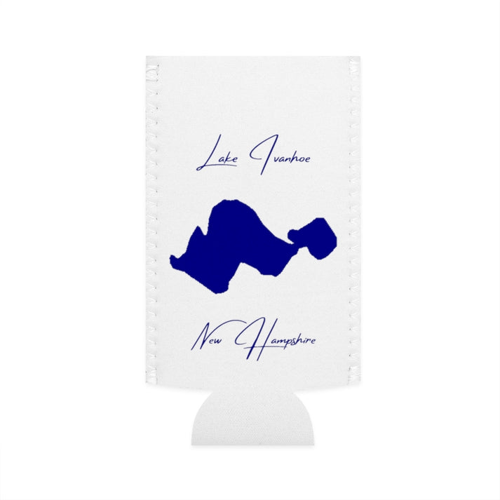 New  Hampshire  Lake  Ivanhoe  Slim  Can  Koozie  front  position  view  from  flat-front  white.webp