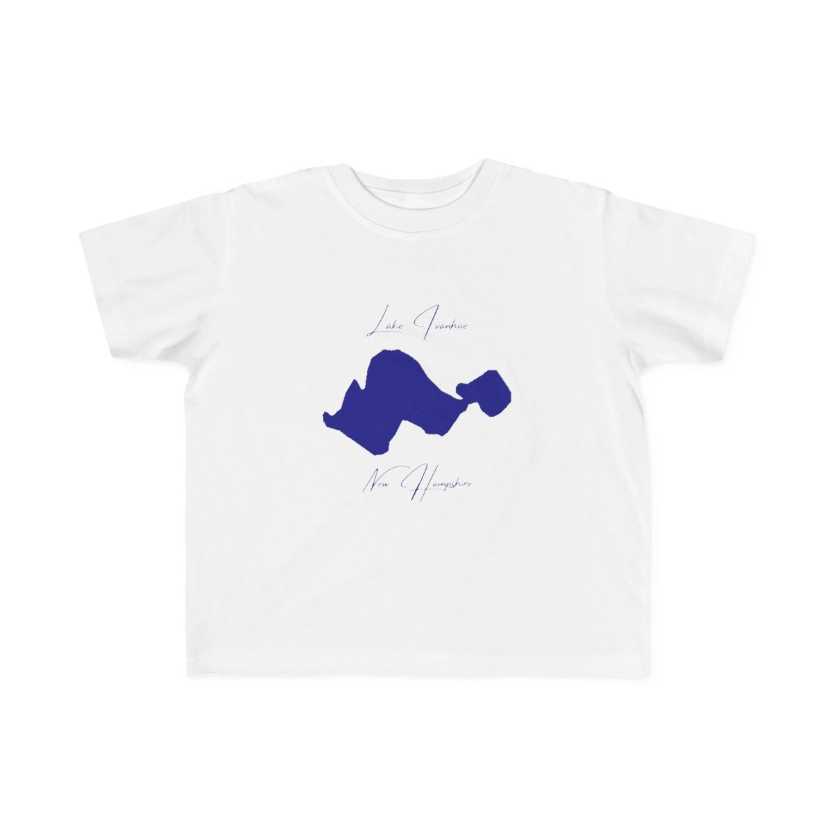 New  Hampshire  Lake  Ivanhoe  Toddler  T-shirt  front  position  view  from  front  white.webp