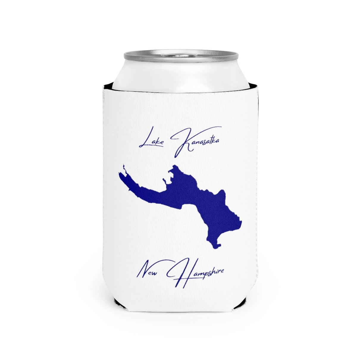 New  Hampshire  Lake  Kanasatka  Can  Koozie  front  position  view  from  front-2  white.webp