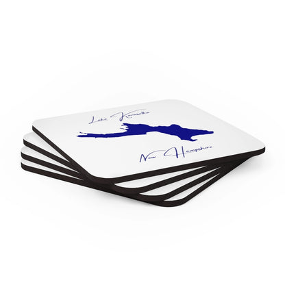 New  Hampshire  Lake  Kanasatka  Coaster  Set  front  position  view  from  stacked  3.75  x  3.75.webp