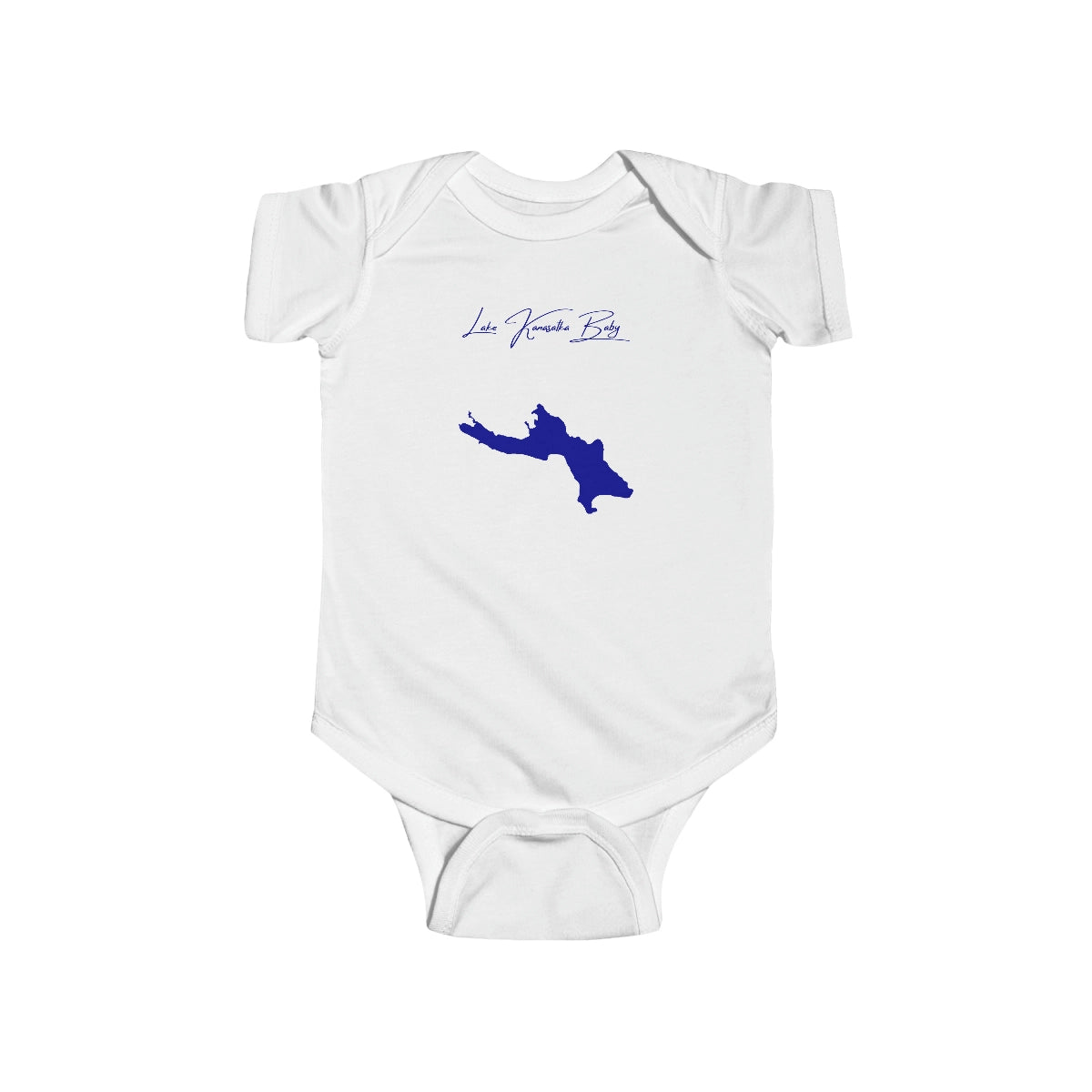 New  Hampshire  Lake  Kanasatka  Onesie  front  position  view  from  front  white.webp