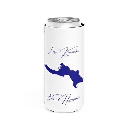 New  Hampshire  Lake  Kanasatka  Slim  Can  Koozie  front  position  view  from  front  white.webp