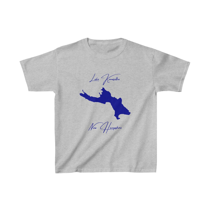 New  Hampshire  Lake  Kanasatka  Youth  T-shirt  front  position  view  from  front  sport  grey.webp