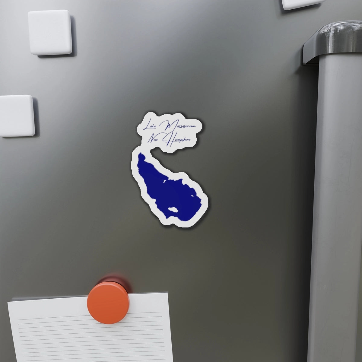 New  Hampshire  Lake  Massasecum  Die  Cut  Magnet  front  position  view  from  context-1  4  x  4.webp