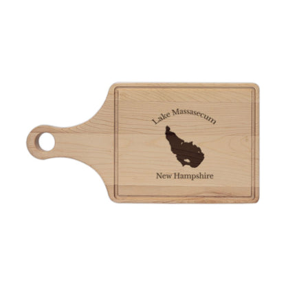 New  Hampshire  Lake  Massasecum  Engraved  Cutting  Board  front  position  view  from  front  maple.webp