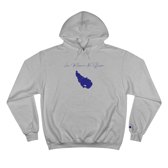 New  Hampshire  Lake  Massasecum  Hoodie  front  position  view  from  front  light  steel.webp