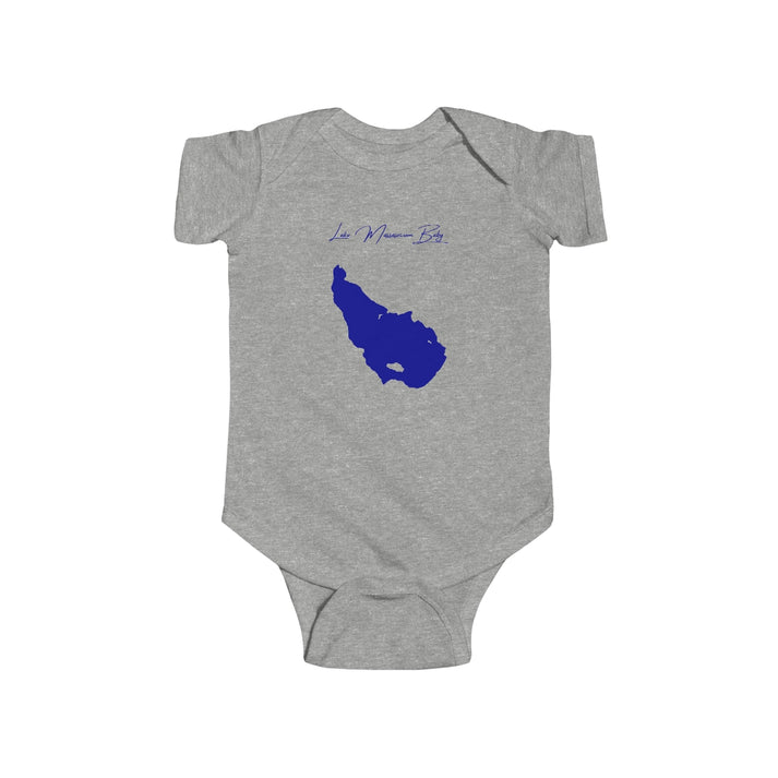 New  Hampshire  Lake  Massasecum  Onesie  front  position  view  from  front  heather.webp
