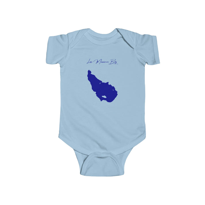 New  Hampshire  Lake  Massasecum  Onesie  front  position  view  from  front  light  blue.webp