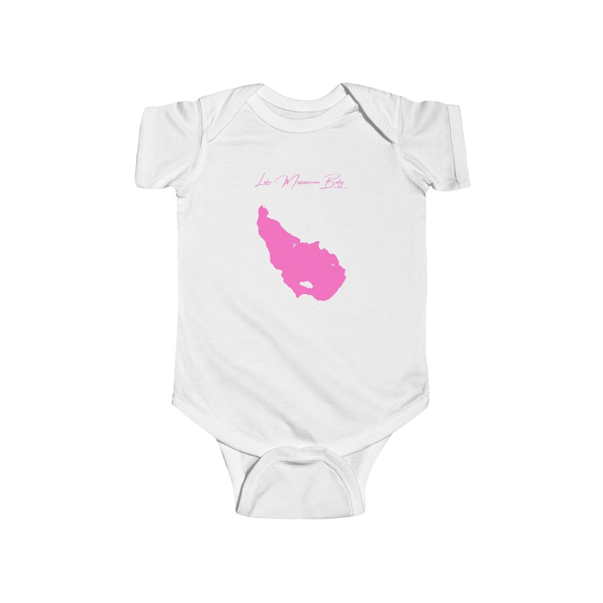 New  Hampshire  Lake  Massasecum  Onesie  front  position  view  from  front  white.webp
