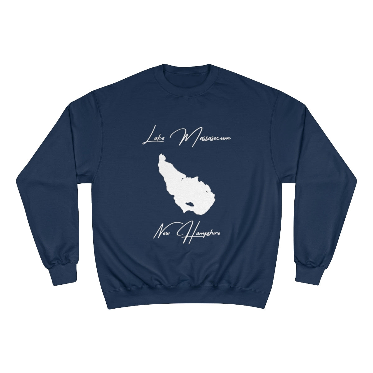 New  Hampshire  Lake  Massasecum  Sweatshirt  front  position  view  from  front  navy.webp
