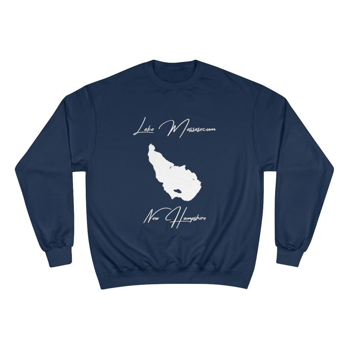 New  Hampshire  Lake  Massasecum  Sweatshirt  front  position  view  from  front  navy.webp