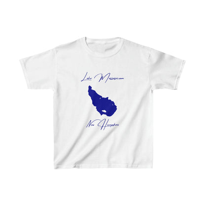 New  Hampshire  Lake  Massasecum  Youth  T-shirt  front  position  view  from  front  white.webp