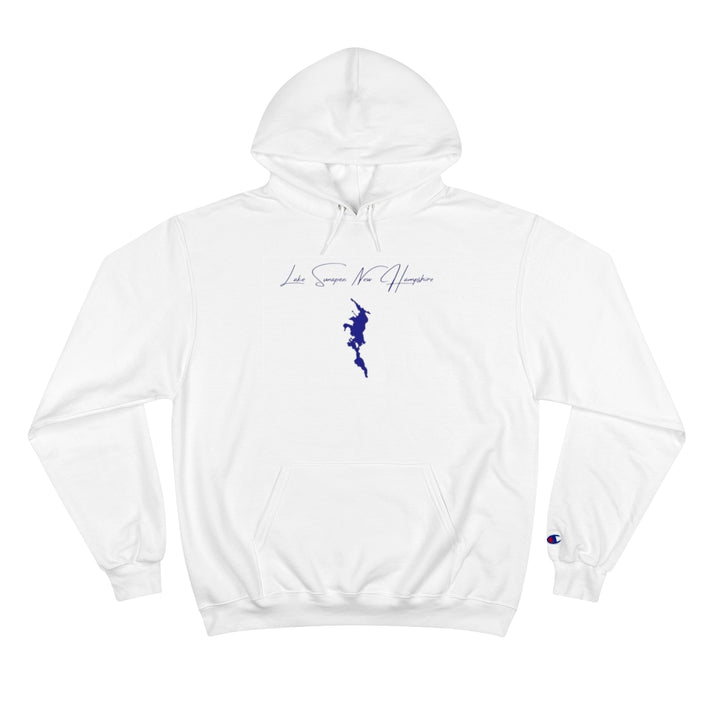 New  Hampshire  Lake  Sunapee  Hoodie  front  position  view  from  front  white.webp