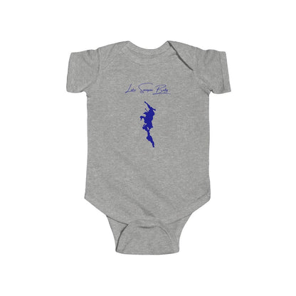 New  Hampshire  Lake  Sunapee  Onesie  front  position  view  from  front  heather.webp