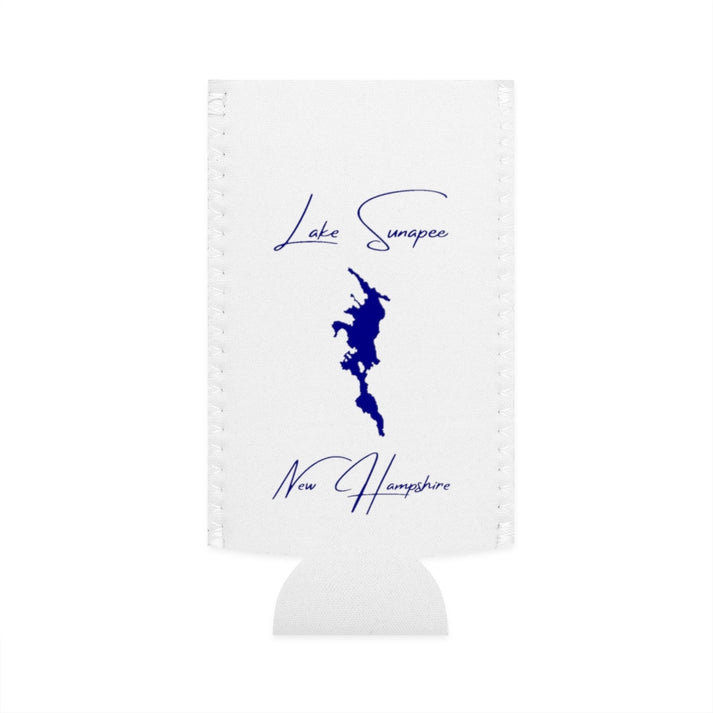 New  Hampshire  Lake  Sunapee  Slim  Can  Koozie  front  position  view  from  flat-front  white.webp