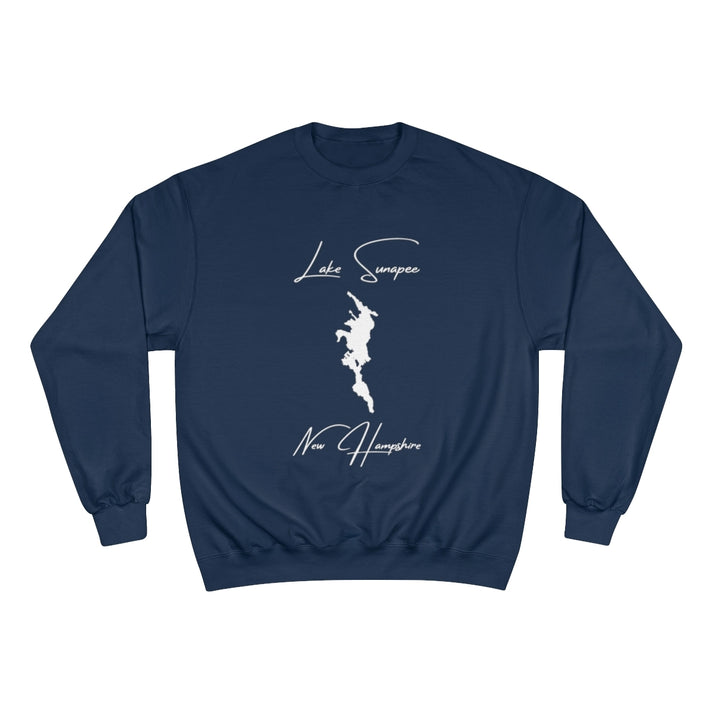 New  Hampshire  Lake  Sunapee  Sweatshirt  front  position  view  from  front  navy.webp