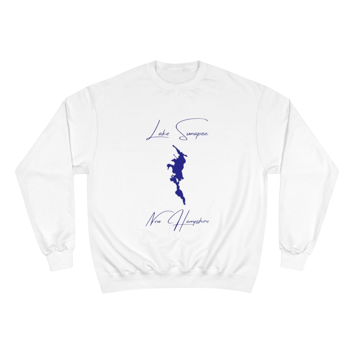 New  Hampshire  Lake  Sunapee  Sweatshirt  front  position  view  from  front  white.webp