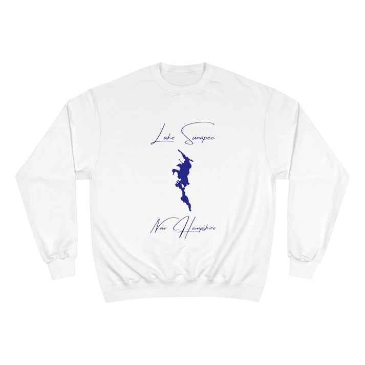 New  Hampshire  Lake  Sunapee  Sweatshirt  front  position  view  from  front  white.webp