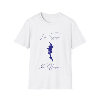 New  Hampshire  Lake  Sunapee  T-shirt  front  position  view  from  front  white.webp