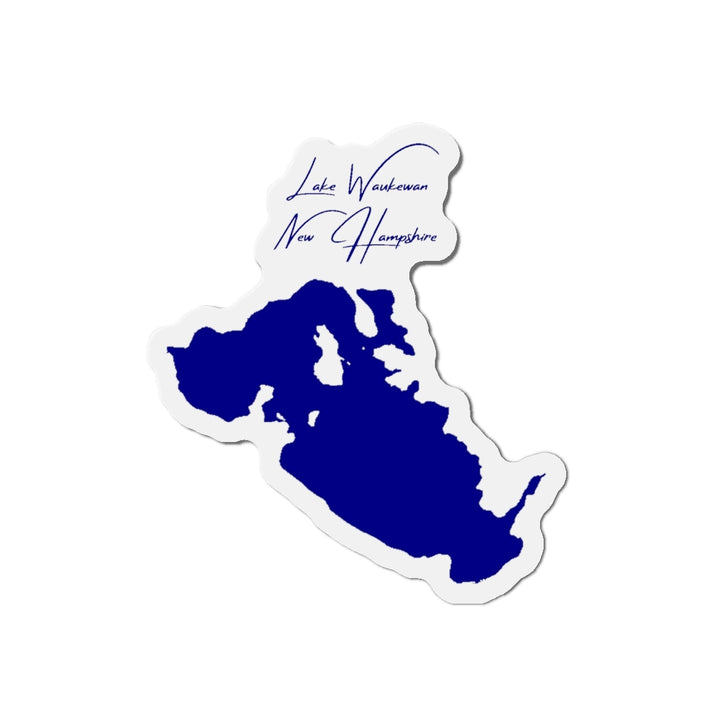 New  Hampshire  Lake  Waukewan  Die  Cut  Magnet  front  position  view  from  front  4  x  4.webp