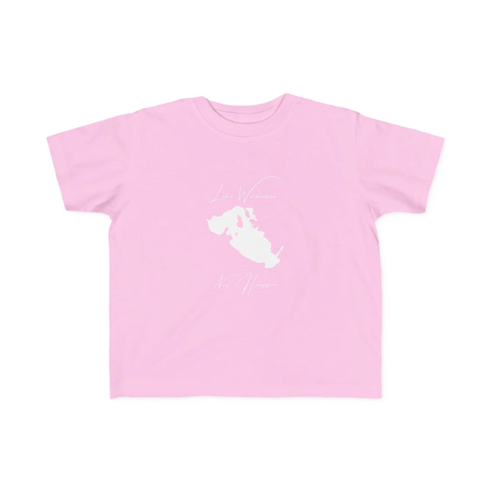 New  Hampshire  Lake  Waukewan  Toddler  T-shirt  front  position  view  from  front  pink.webp
