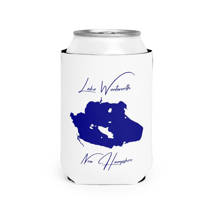 New  Hampshire  Lake  Wentworth  Can  Koozie  front  position  view  from  front-2  white.webp