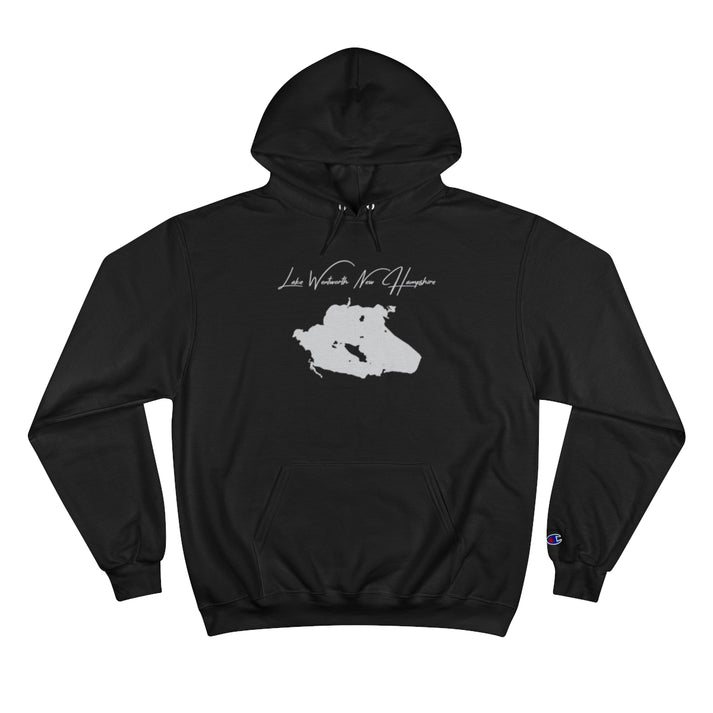 New  Hampshire  Lake  Wentworth  Hoodie  front  position  view  from  front  black.webp