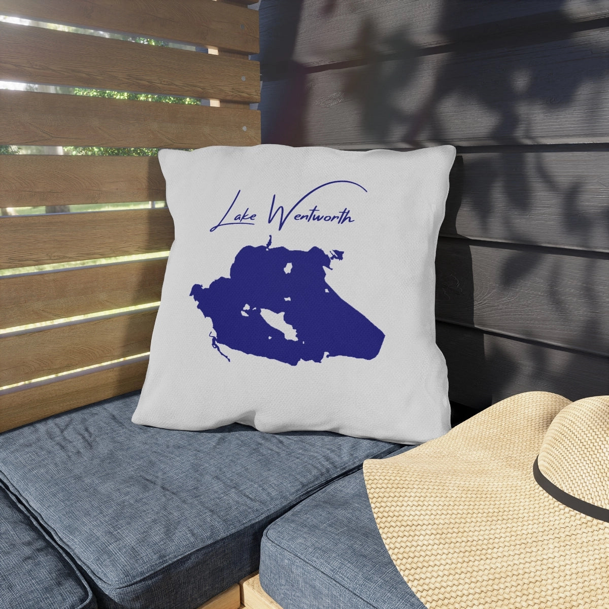 New  Hampshire  Lake  Wentworth  Outdoor  Pillow  front  position  view  from  context-1  18  x  18.webp