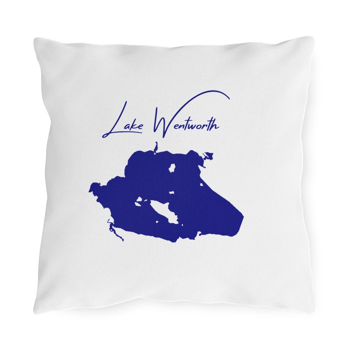 New  Hampshire  Lake  Wentworth  Outdoor  Pillow  front  position  view  from  front  16  x  16.webp