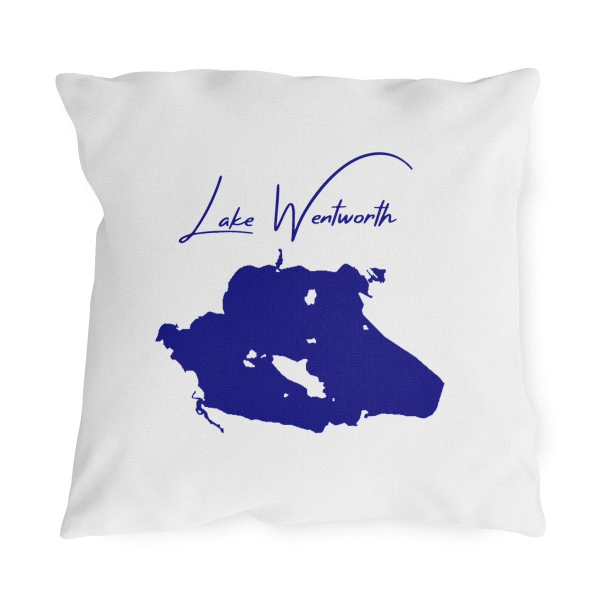 New  Hampshire  Lake  Wentworth  Outdoor  Pillow  front  position  view  from  front  18  x  18.webp