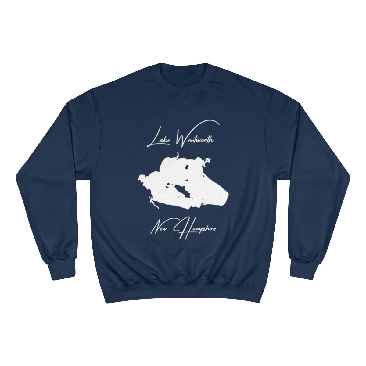 New  Hampshire  Lake  Wentworth  Sweatshirt  front  position  view  from  front  navy.webp