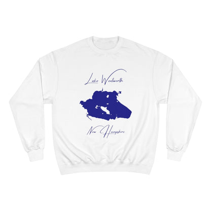 New  Hampshire  Lake  Wentworth  Sweatshirt  front  position  view  from  front  white.webp