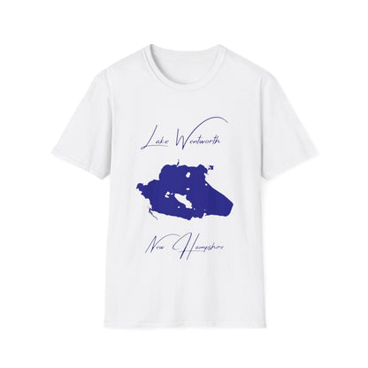 New  Hampshire  Lake  Wentworth  T-shirt  front  position  view  from  front  white.webp