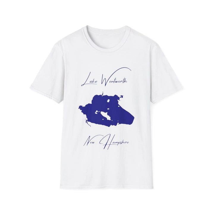 New  Hampshire  Lake  Wentworth  T-shirt  front  position  view  from  front  white.webp