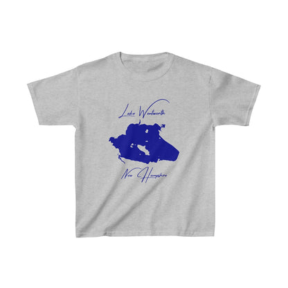 New  Hampshire  Lake  Wentworth  Youth  T-shirt  front  position  view  from  front  sport  grey.webp