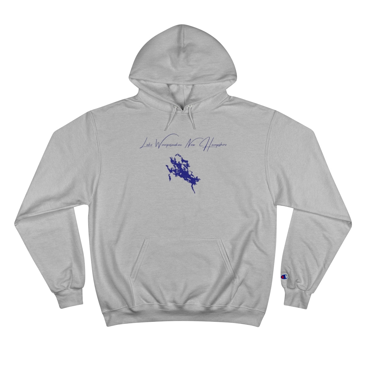 New  Hampshire  Lake  Winnipesaukee  Hoodie  front  position  view  from  front  light  steel.webp