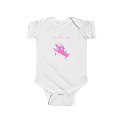 New  Hampshire  Lake  Winnipesaukee  Onesie  front  position  view  from  front  white.webp
