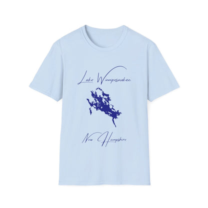 New  Hampshire  Lake  Winnipesaukee  T-shirt  front  position  view  from  front  light  blue.webp