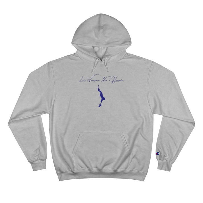 New  Hampshire  Lake  Winnisquam  Hoodie  front  position  view  from  front  light  steel.webp