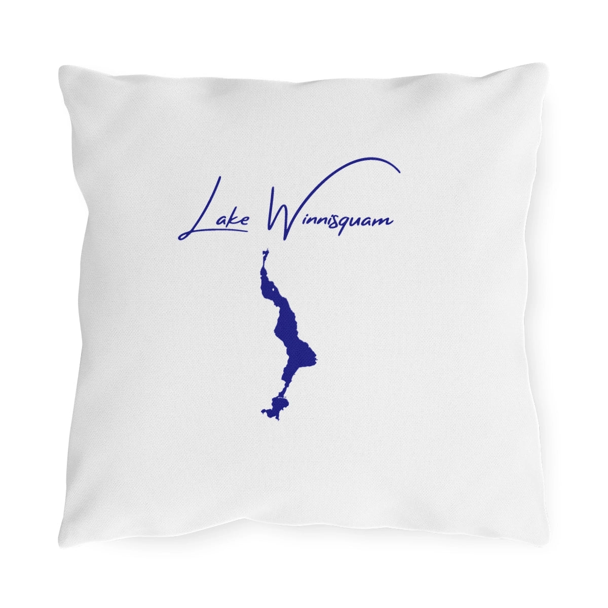 New  Hampshire  Lake  Winnisquam  Outdoor  Pillow  front  position  view  from  front  16  x  16.webp
