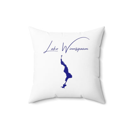 New  Hampshire  Lake  Winnisquam  Pillow  front  position  view  from  back  16  x  16.webp