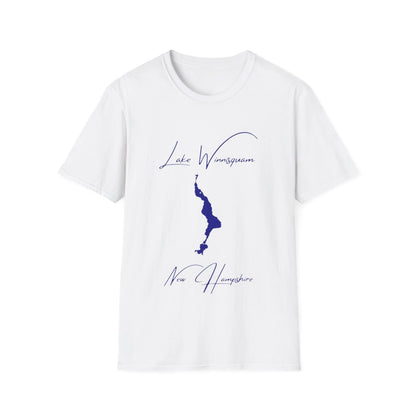 New  Hampshire  Lake  Winnisquam  T-shirt  front  position  view  from  front  white.webp