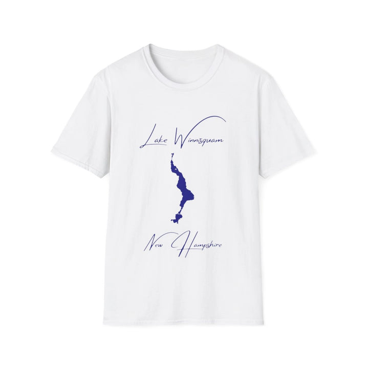 New  Hampshire  Lake  Winnisquam  T-shirt  front  position  view  from  front  white.webp
