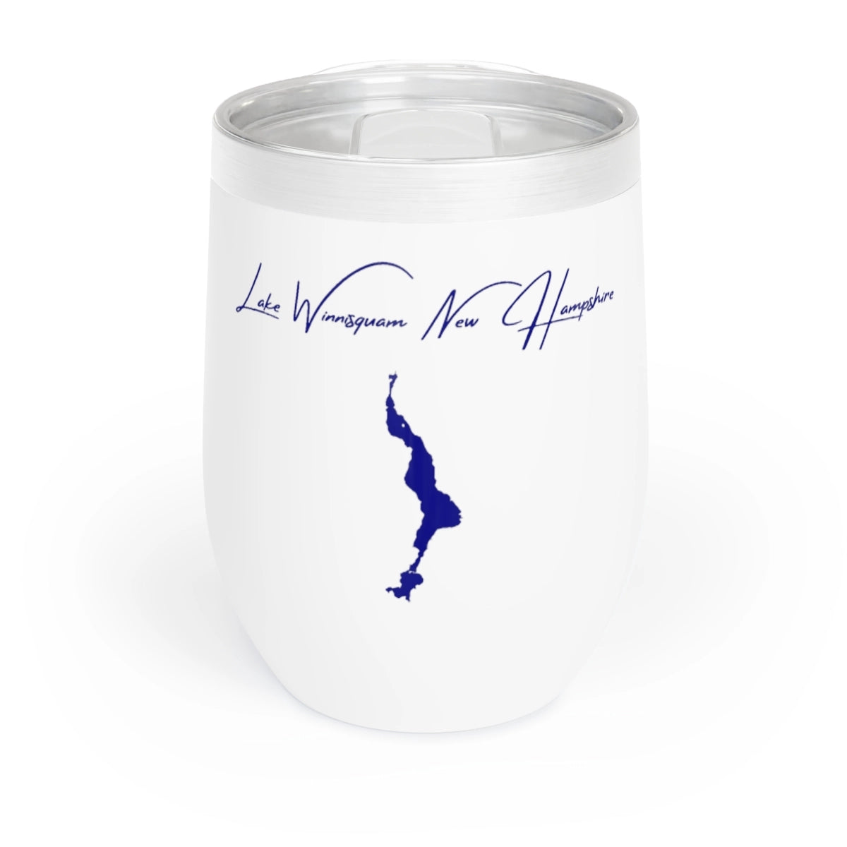 New  Hampshire  Lake  Winnisquam  Wine  Tumbler  front  position  view  from  front  white.webp