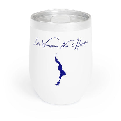 New  Hampshire  Lake  Winnisquam  Wine  Tumbler  front  position  view  from  front  white.webp