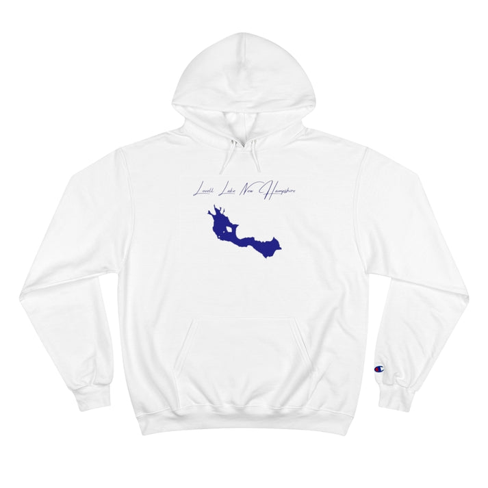 New  Hampshire  Lovell  Lake  Hoodie  front  position  view  from  front  white.webp