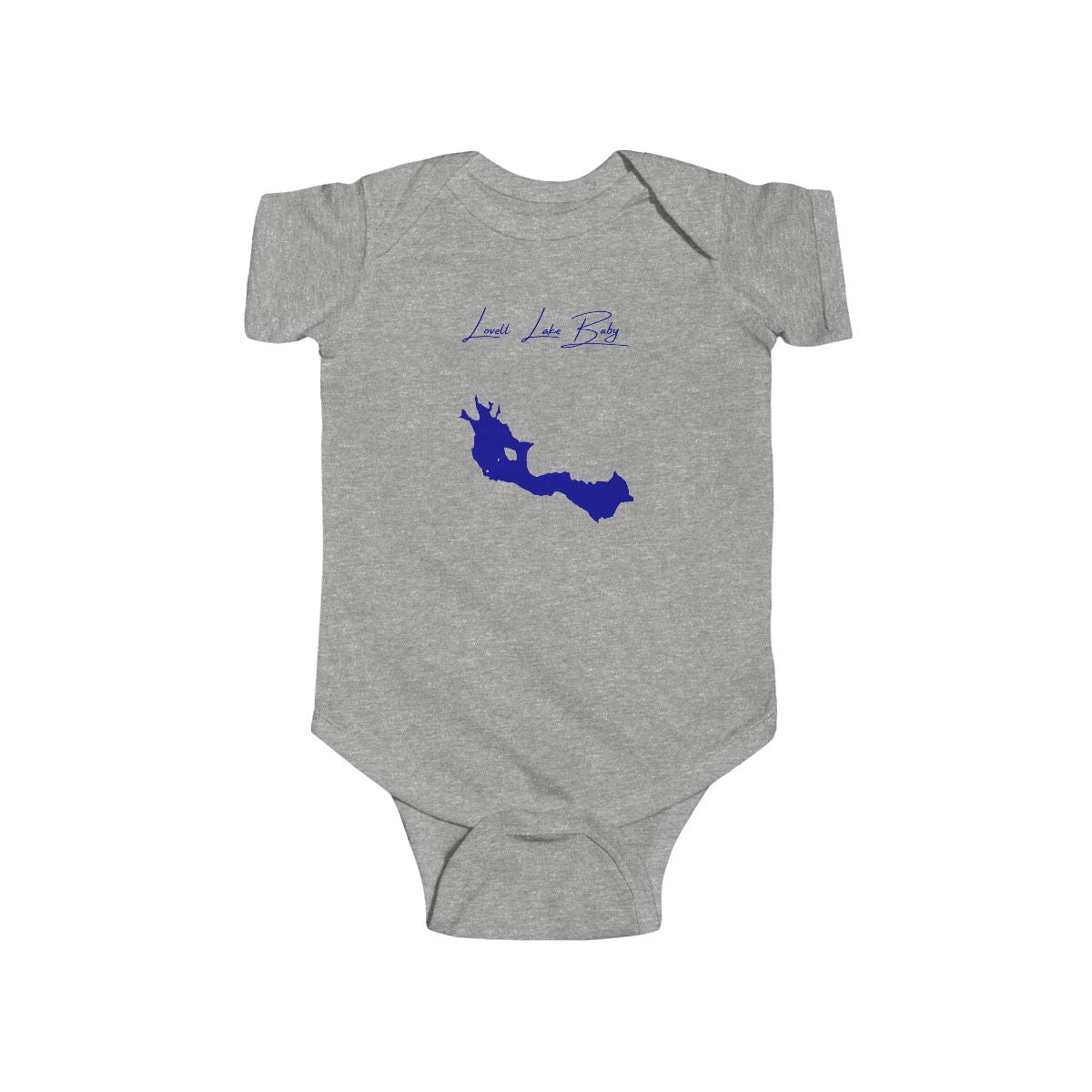 New  Hampshire  Lovell  Lake  Onesie  front  position  view  from  front  heather.webp