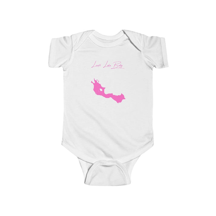 New  Hampshire  Lovell  Lake  Onesie  front  position  view  from  front  white.webp