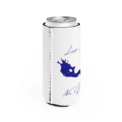 New  Hampshire  Lovell  Lake  Slim  Can  Koozie  all  position  view  from  right  white.webp